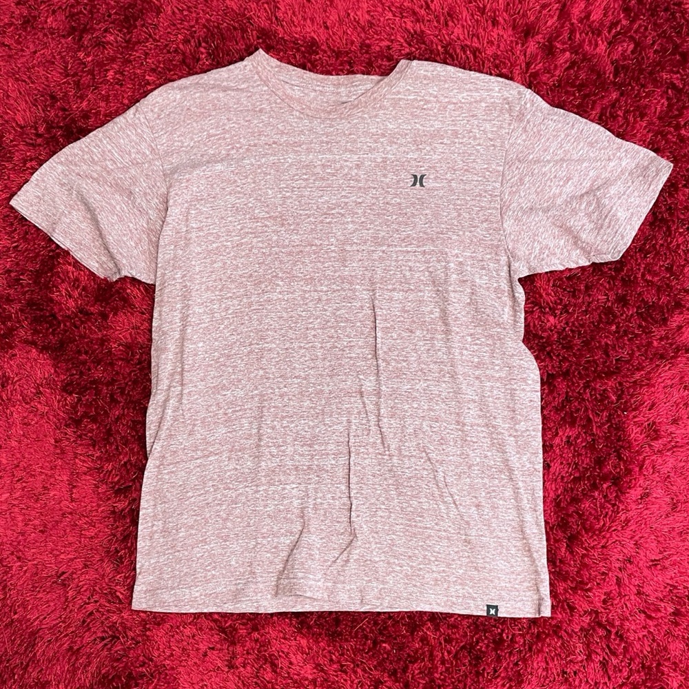 Hurley Surf Skateboard Medium Snowboard Retro Shirt Heather Red